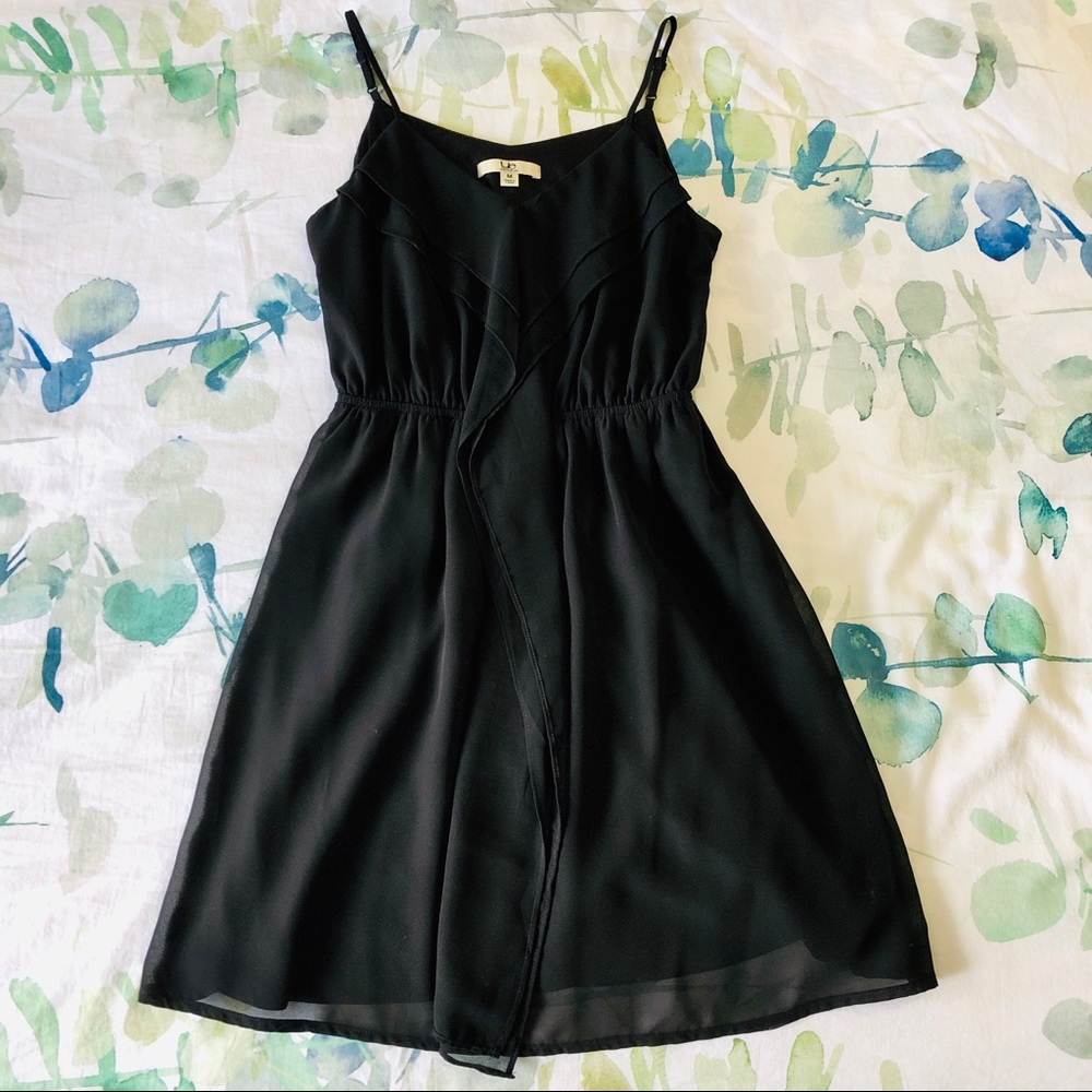 Ya Los Angeles Little Black Silk Dress